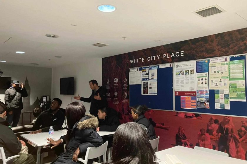 White City Place hosts MenCap for site tour and employability workshop